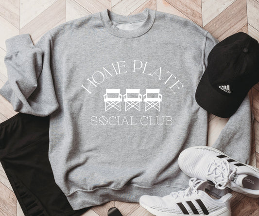 Home Plate Social Club - Sweatshirt-Long Sleeve T-Short Sleeve T