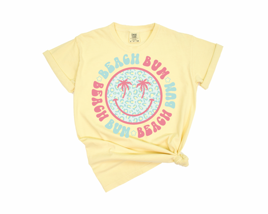 Beach Bum Smiley Face T-Shirt