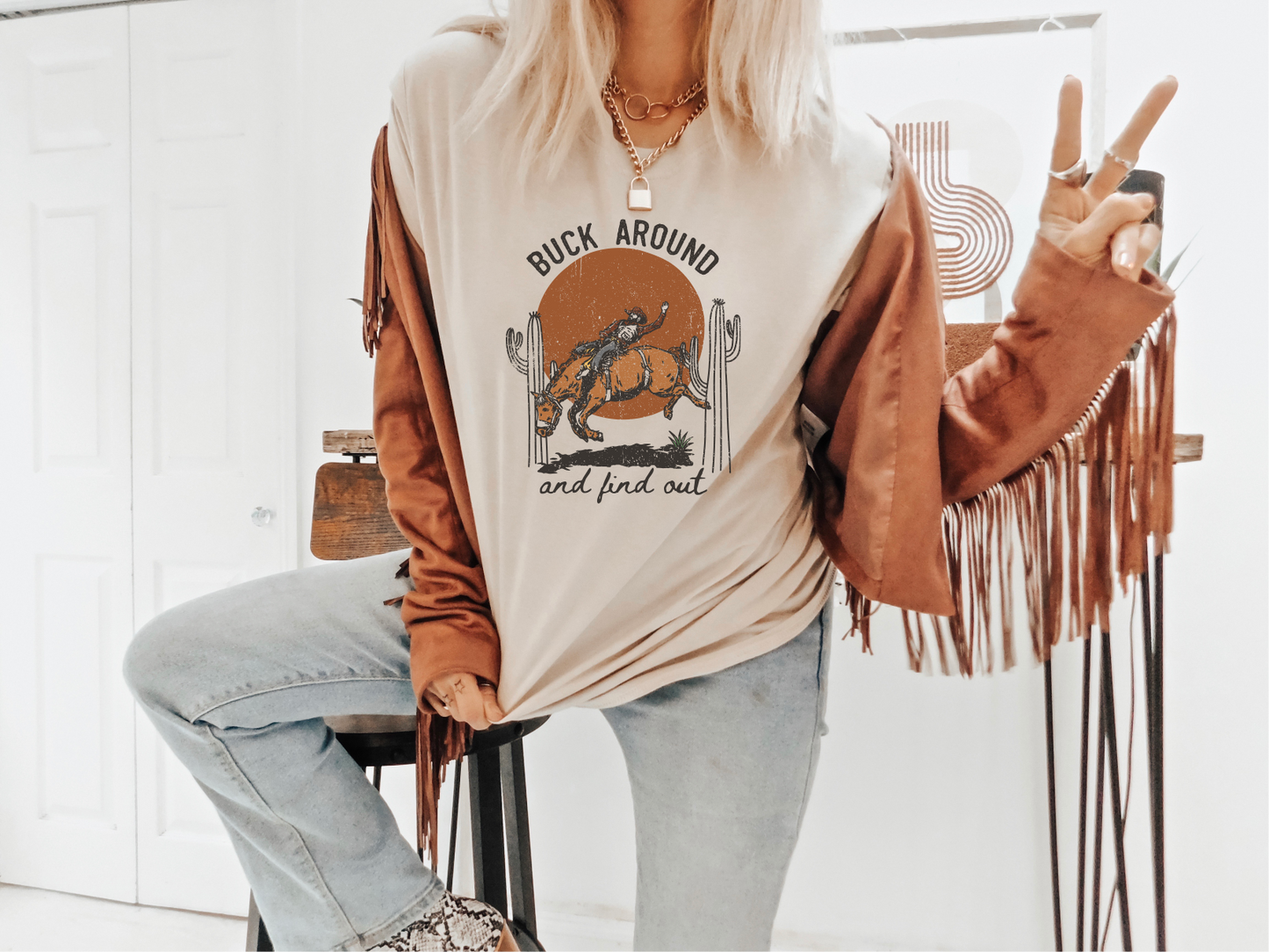 Buck Around And Find Out Western T-Shirt